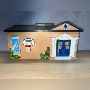 Playmobil School Building Fold-Up Playset Classroom + Accessories (Incomplete)